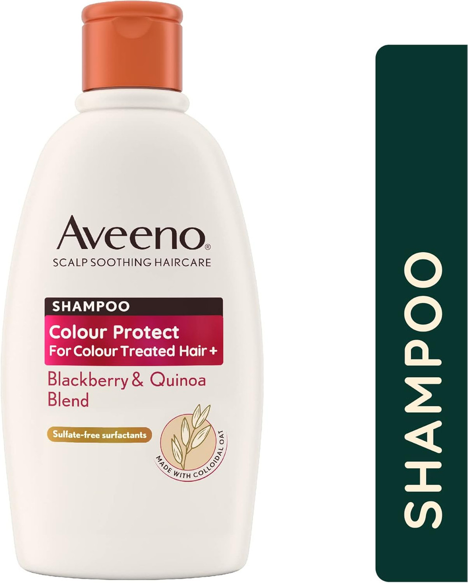 Aveeno Colour Protect Blackberry and Quinoa Scalp Soothing Shampoo for Colour Treated Hair 300ml