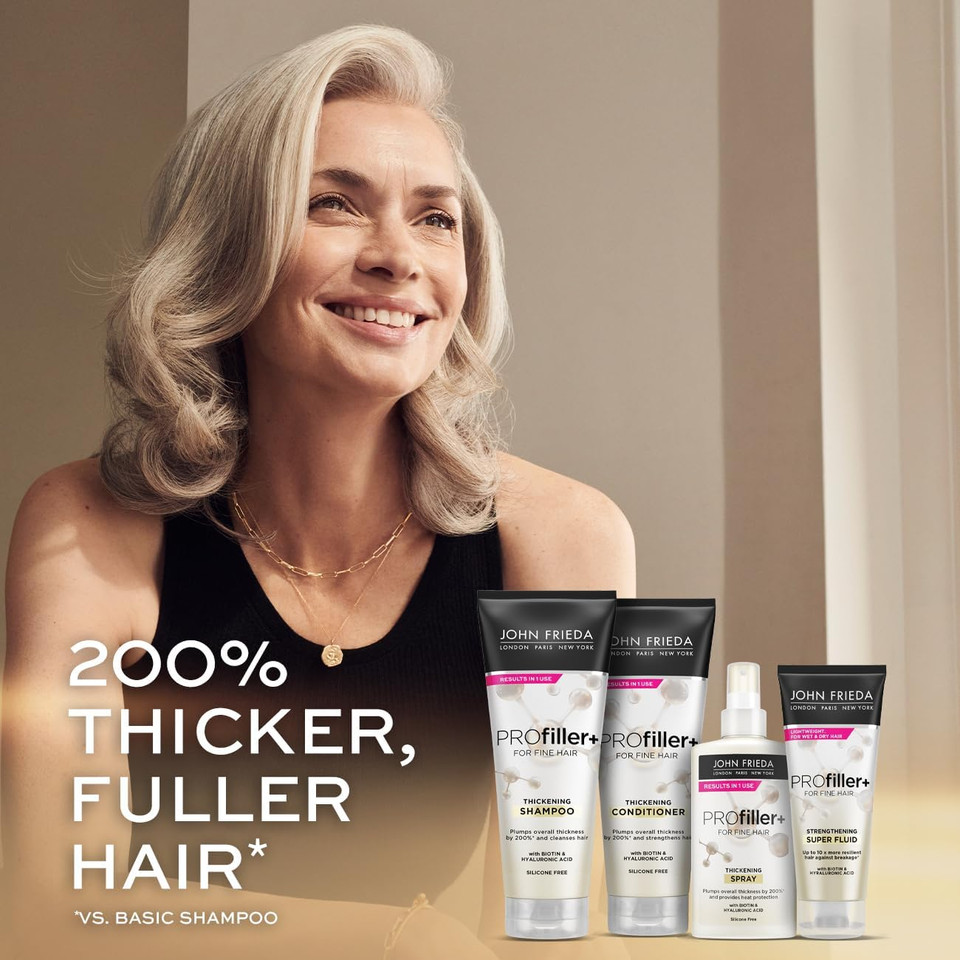 John Frieda PROfiller+ Thickening Conditioner for Thin, Fine Hair, 250ml