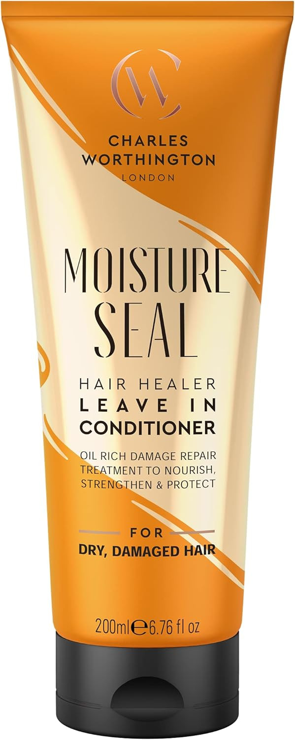 Charles Worthington Moisture Seal Conditioner, Coconut, Argan and Macadamia Oils, Salon Conditioner for Deep Moisture, 250 ml