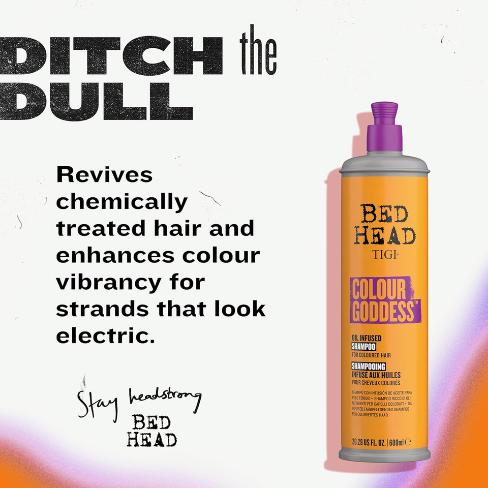 Bed Head by TIGI - Colour Goddess Shampoo - Ideal for Coloured Hair - 600ml