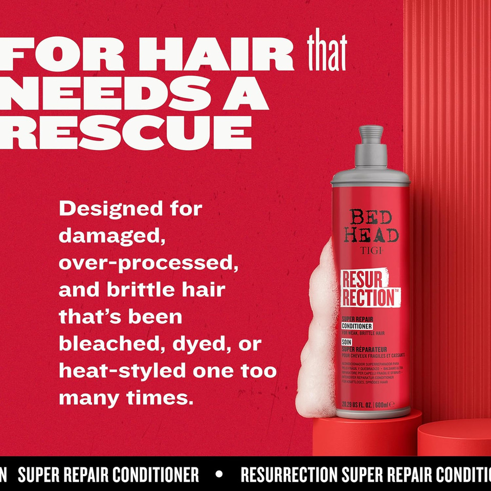 Bed Head by TIGI - Resurrection Repair Conditioner - Ideal for Damaged Hair - 600ml