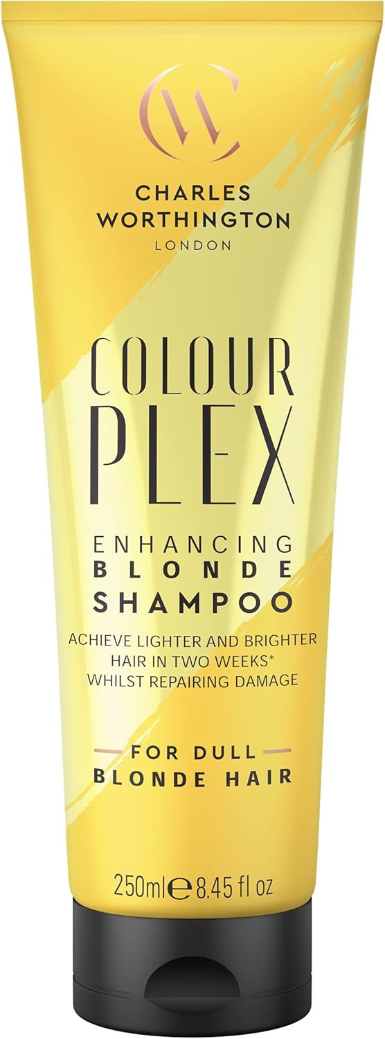 Charles Worthington ColourPlex Protecting Blonde Shampoo, Tone and Restore Colour, Shampoo for Blonde Hair, Salon Shampoo for Blondes, 250 ml