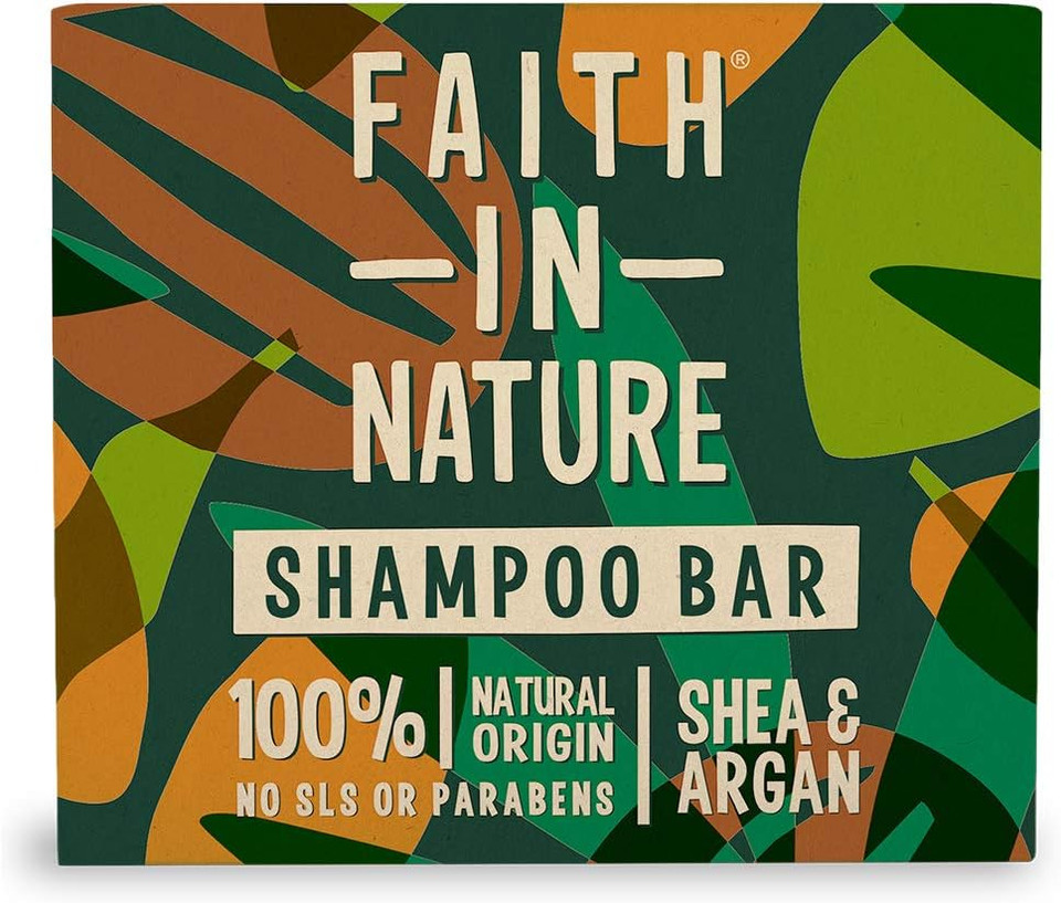 Faith In Nature Natural Shea and Argan Shampoo Bar, Nourishing, Vegan and Cruelty Free, No SLS or Parabens, For Dry to Very Dry Hair, 85 g Faith In Nature Natural Shea and Argan Shampoo Bar, Nourishing, Vegan and Cruelty Free, No SLS or Parabens, For Dry to Very Dry Hair, 85 g