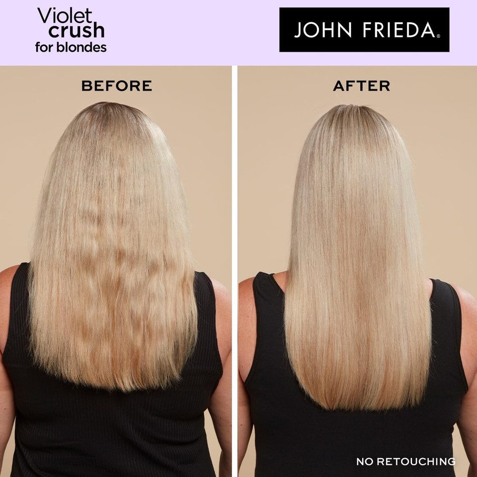 John Frieda Violet Crush for Blondes Toning Conditioner for Blonde Hair, Purple Conditioner for Blondes Value Pack 500 ml John Frieda Violet Crush for Blondes Toning Conditioner for Blonde Hair, Purple Conditioner for Blondes Value Pack 500 ml