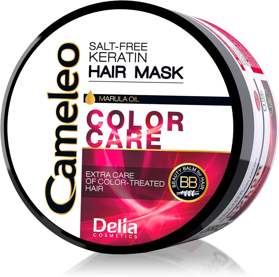 Cameleo - Colour Care Mask - Keratin Hair Mask with Marula Oil for Colour Treated Hair - Color Protection - Salt Free -200 ml
