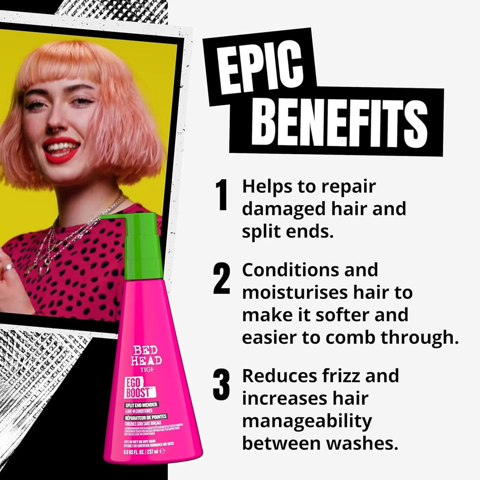 Bed Head by TIGI - Recovery Moisturising Shampoo - Ideal for Dry Damaged Hair - Hair Repair - Travel Size Shampoo - 100 ml