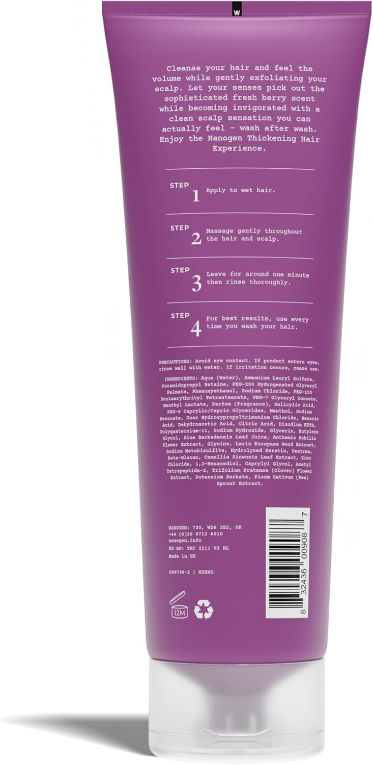 NANOGEN Thickening Hair Treatment Shampoo for Women 240ml