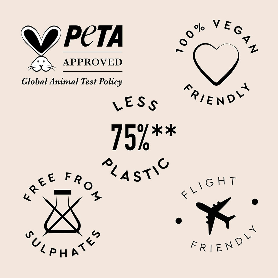 Charles Worthington Everyday Gentle Micellar Takeaway Duo, Travel Sized Daily Shampoo and Conditioner Haircare Routine, 2 x 75 ml