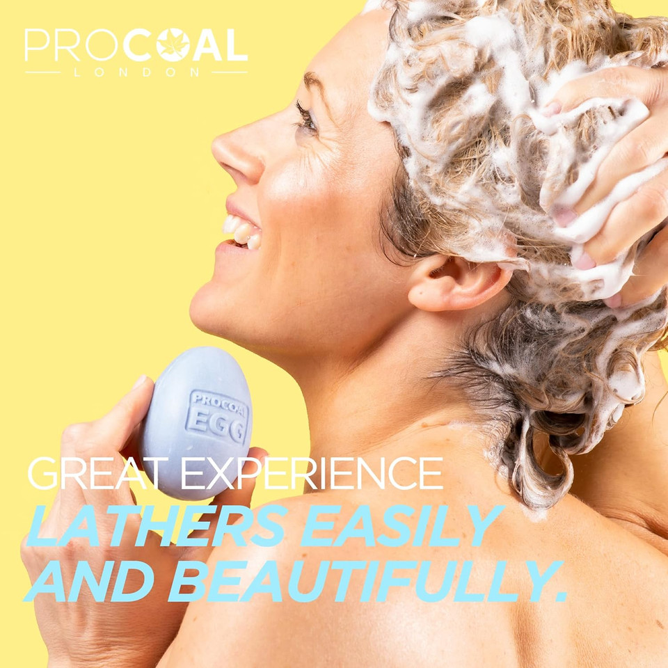 NEW Vegan Marine Algae Shampoo Bar 100g by Procoal - SLS Free Solid Shampoo Bar, Marine Algae, Amino Acid Rich Aloe Vera, Sweet Almond Oil, Cruelty-Free