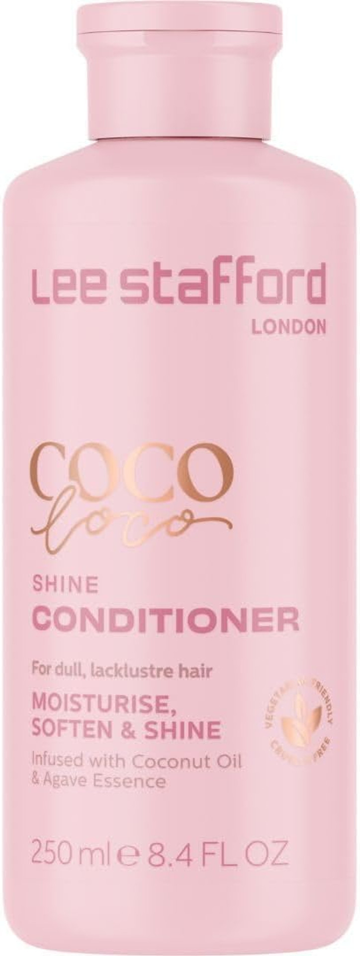 Lee Stafford Shine Conditioner | Coco Loco - Best Moisturizing Lightweight Cream for Dry, Dull Hair, Radiant High Gloss Sleek Silk Shiny Finish, Packed with Coconut Oil for Rich Moisture, 250 ml Lee Stafford Shine Conditioner | Coco Loco - Best Moisturizing Lightweight Cream for Dry, Dull Hair, Radiant High Gloss Sleek Silk Shiny Finish, Packed with Coconut Oil for Rich Moisture, 250 ml