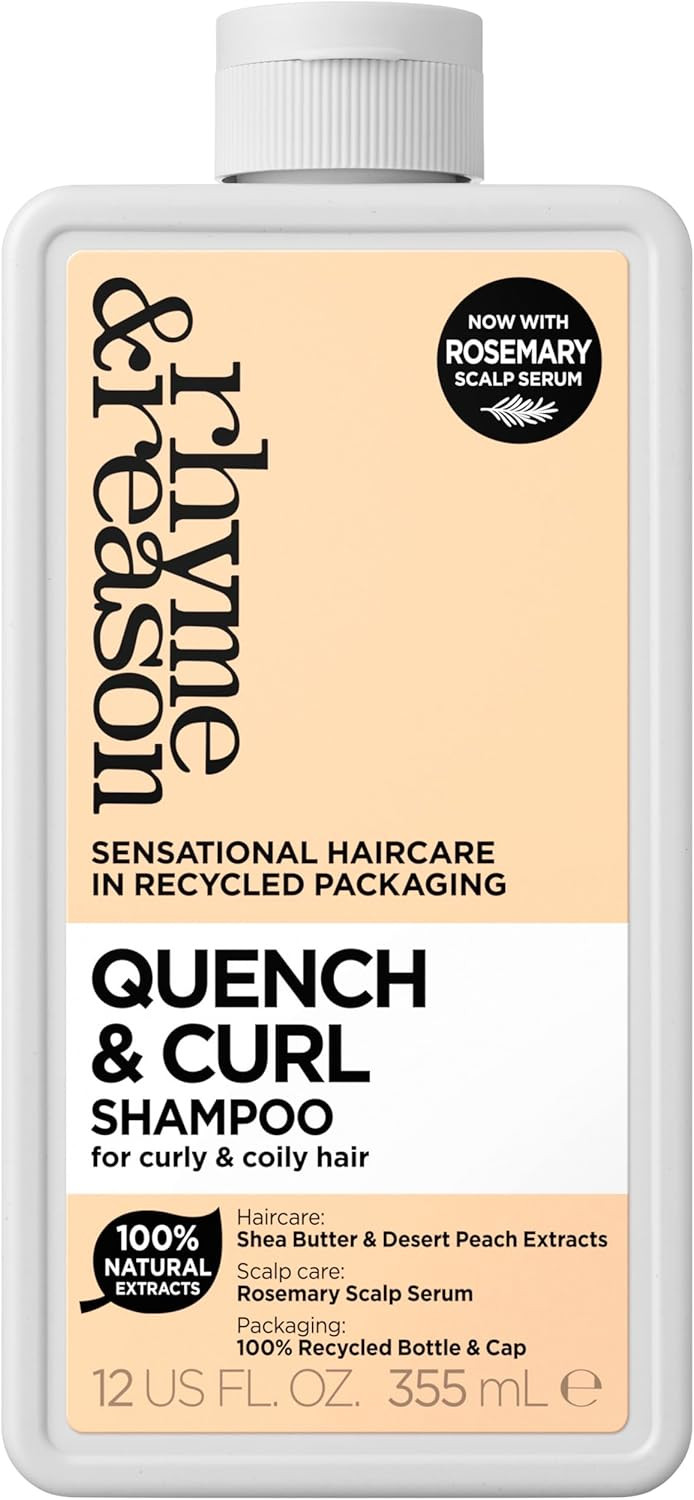 Rhyme & Reason - Quench & Curl Shampoo, Moisturising for Curly, Coily & Textured Hair