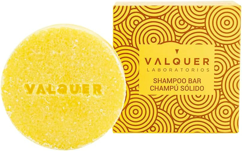 Valquer Exotic Acid Shampoo Bar (lemon and cinnamon extract). Refreshing, Antioxidant and Purifying Without Soap Without Plastics, organic and natural shampoo 50 g