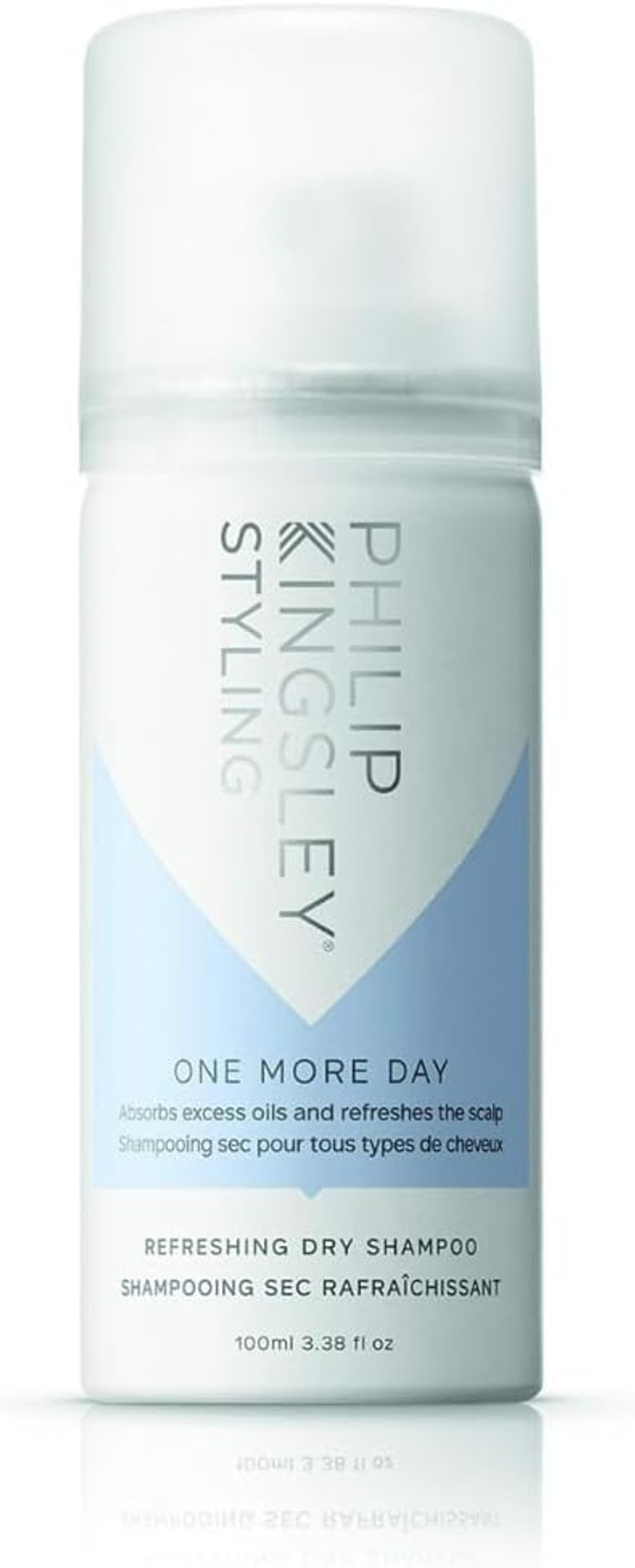 Philip Kingsley One More Day Refreshing Dry Shampoo Spray for Hair and Scalp, Oil Absorbing Volumizing Soothing Cleansing Between Washes Leave-In No-Rinse Shampoo for Oily All Hair Types, 50ml