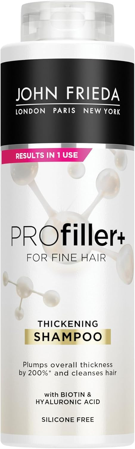 John Frieda PROfiller+ Thickening Shampoo for Thin, Fine Hair, 500ml