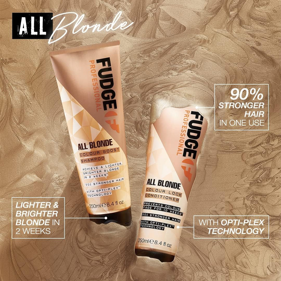 Fudge Professional All Blonde Colour Lock Conditioner, Blonde Colour Protection, Bond Repair Technology, 250 ml Fudge Professional All Blonde Colour Lock Conditioner, Blonde Colour Protection, Bond Repair Technology, 250 ml
