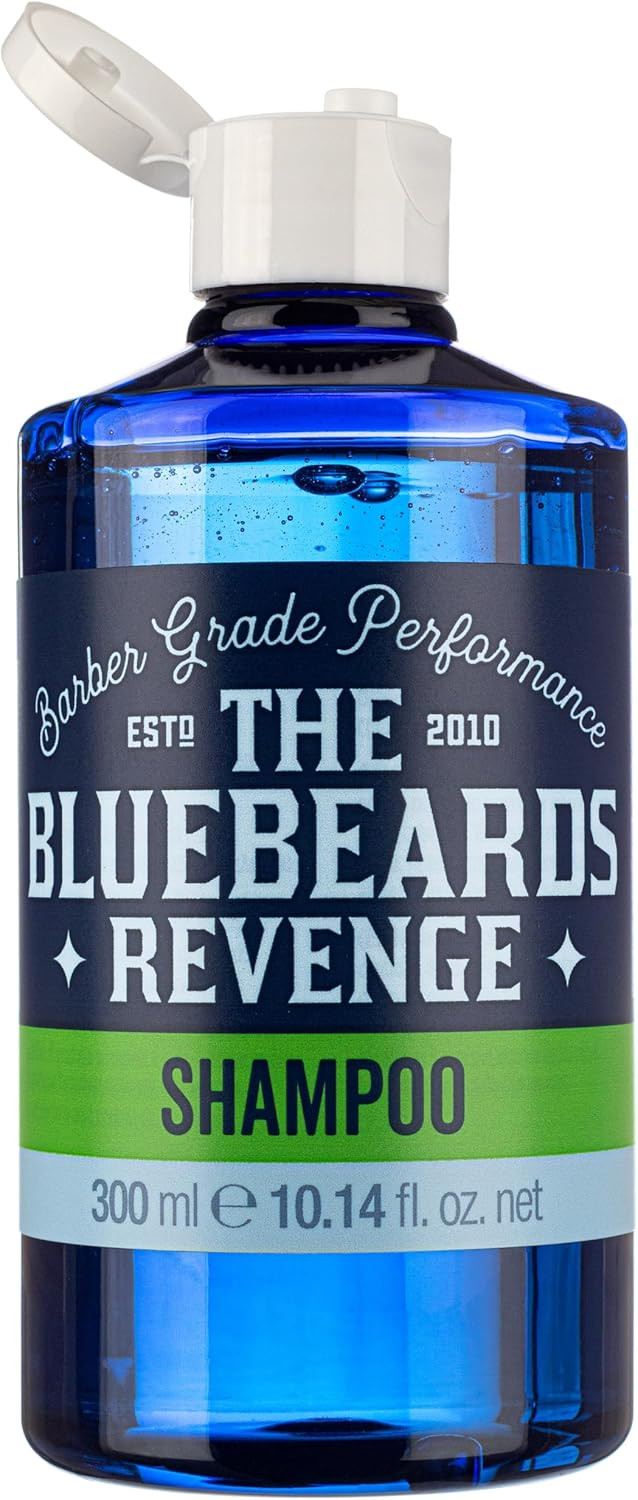The Bluebeards Revenge, Shampoo For Men, Rehydrates Hair And Scalp, Removing Trapped Dirt, Oil And Styling Products, SLS And Paraben Free, 300ml