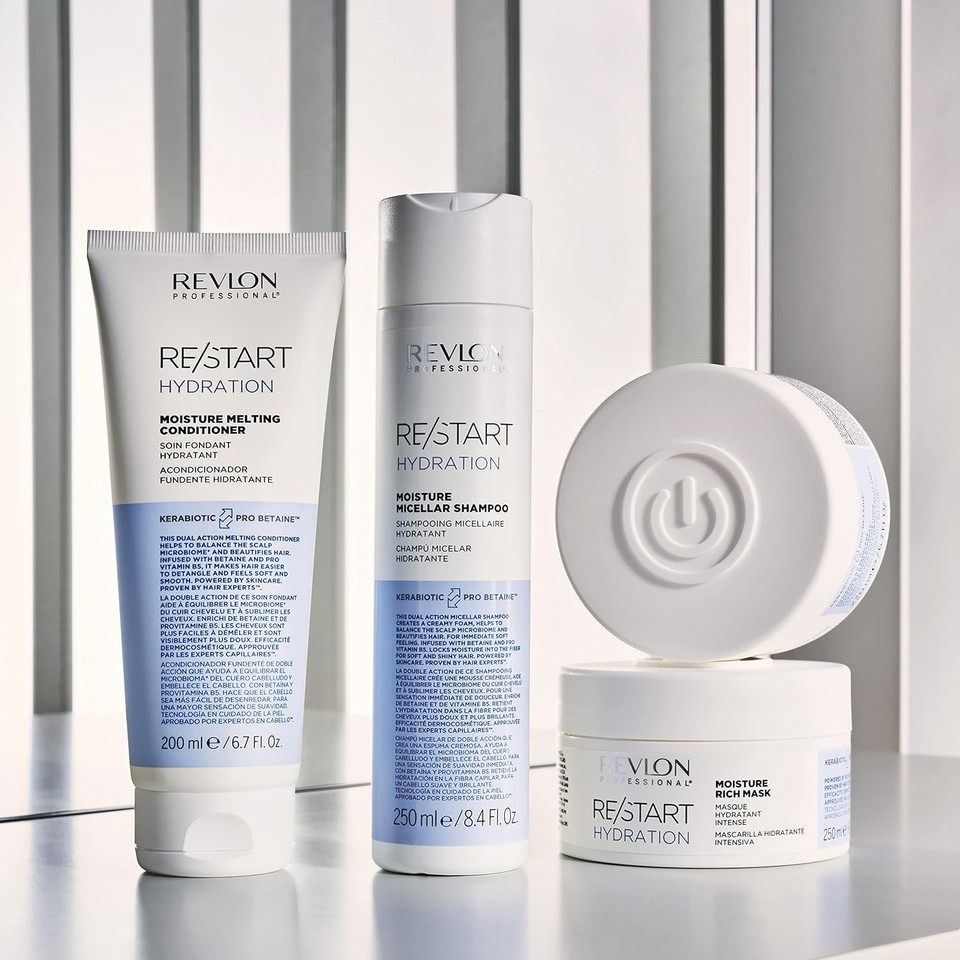 Revlon Professional Hydration Melting Conditioner, Normal & Dry Hair Treatment to Moisturise, Control Frizz & Detangle (200ml) Unisex