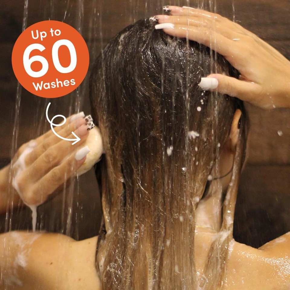 grüum Volumising Hair Conditioner Bar 50g - SLES, EDTA & Paraben Free Conditioner Bar for Hair Lasts up to 60 Washes - Plant-Based Vegan Solid Conditioners Bars for Hairs