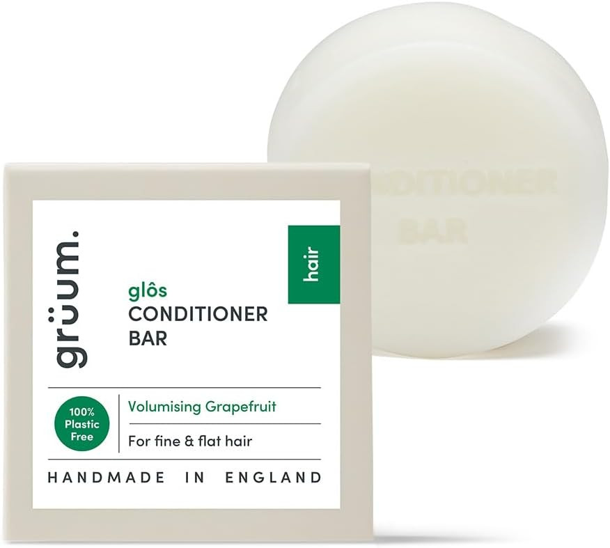 grüum Volumising Hair Conditioner Bar 50g - SLES, EDTA & Paraben Free Conditioner Bar for Hair Lasts up to 60 Washes - Plant-Based Vegan Solid Conditioners Bars for Hairs
