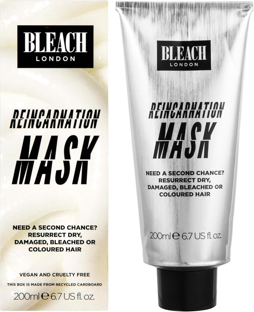 Reincarnation Mask - Bond-Restoring Protein Hair Treatment Repairs and Nourishes Dry Damaged Hair - Vegan & PETA-Approved - 200 ml - by Bleach London