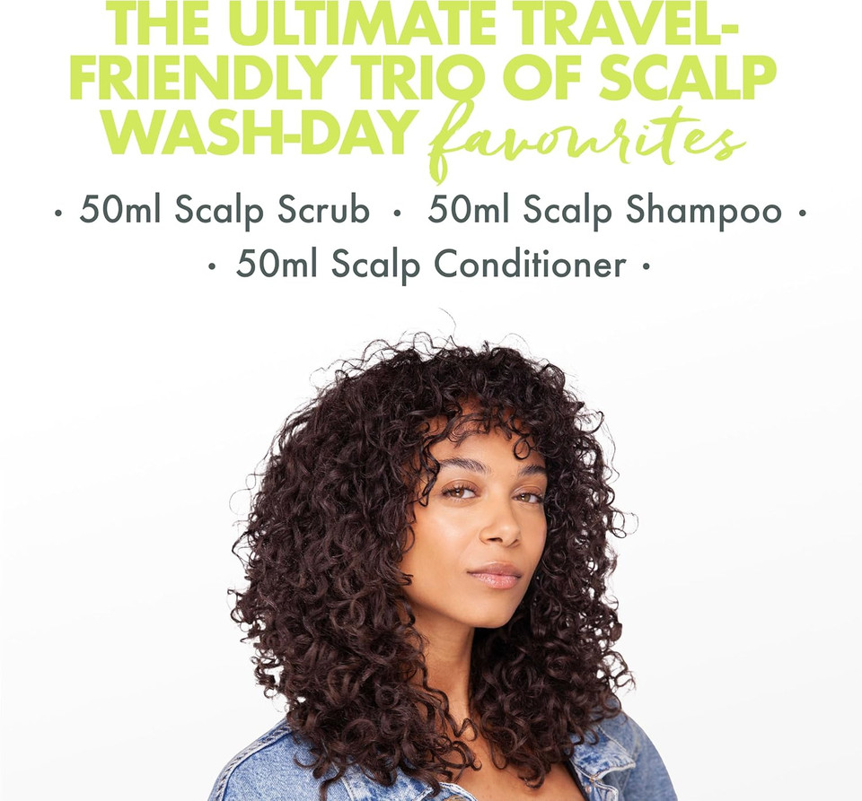Scalp Restore Starter Kit - 3 x 50ml Travel Scalp Restore Shampoo, Scalp Restore Conditioner and Exfoliating Scalp Scrub