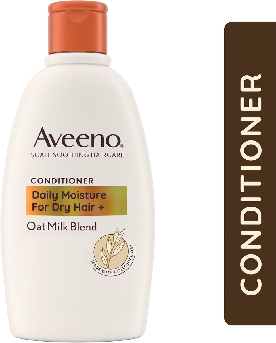 Aveeno Hydrating Oat Milk Scalp Soothing Conditioner for Dry Hair 300ml (Pack of 2)