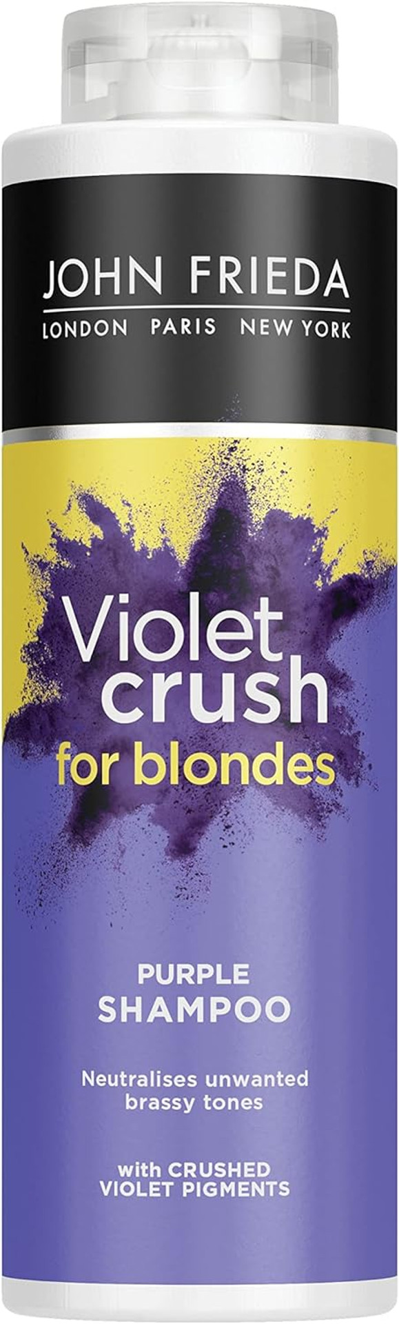 John Frieda Violet Crush Purple Shampoo 500 ml, Purple Toning Shampoo for Blonde Hair, Shampoo Value Pack John Frieda Violet Crush Purple Shampoo 500 ml, Purple Toning Shampoo for Blonde Hair, Shampoo Value Pack