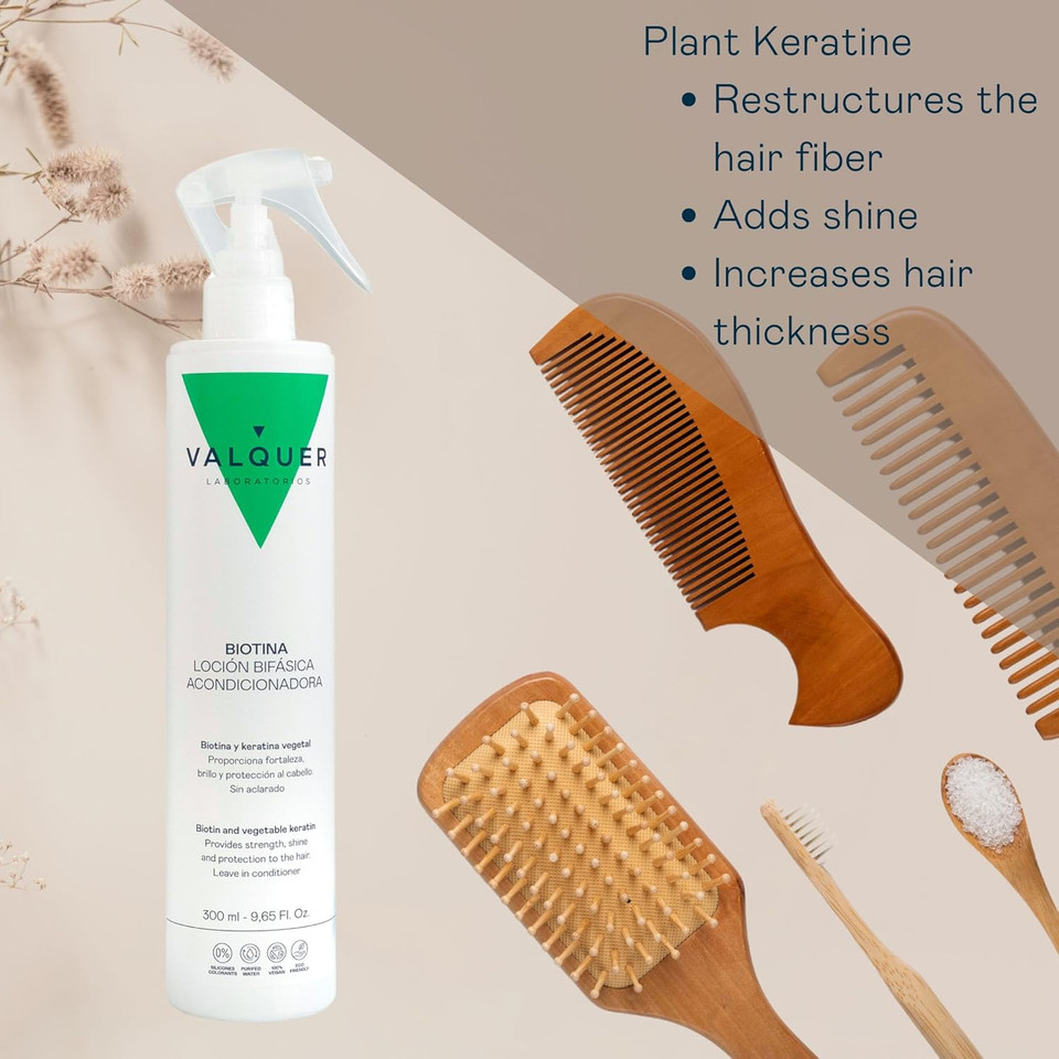 Valquer Two phase conditioning care lotion with biotin and keratin - 300 ml