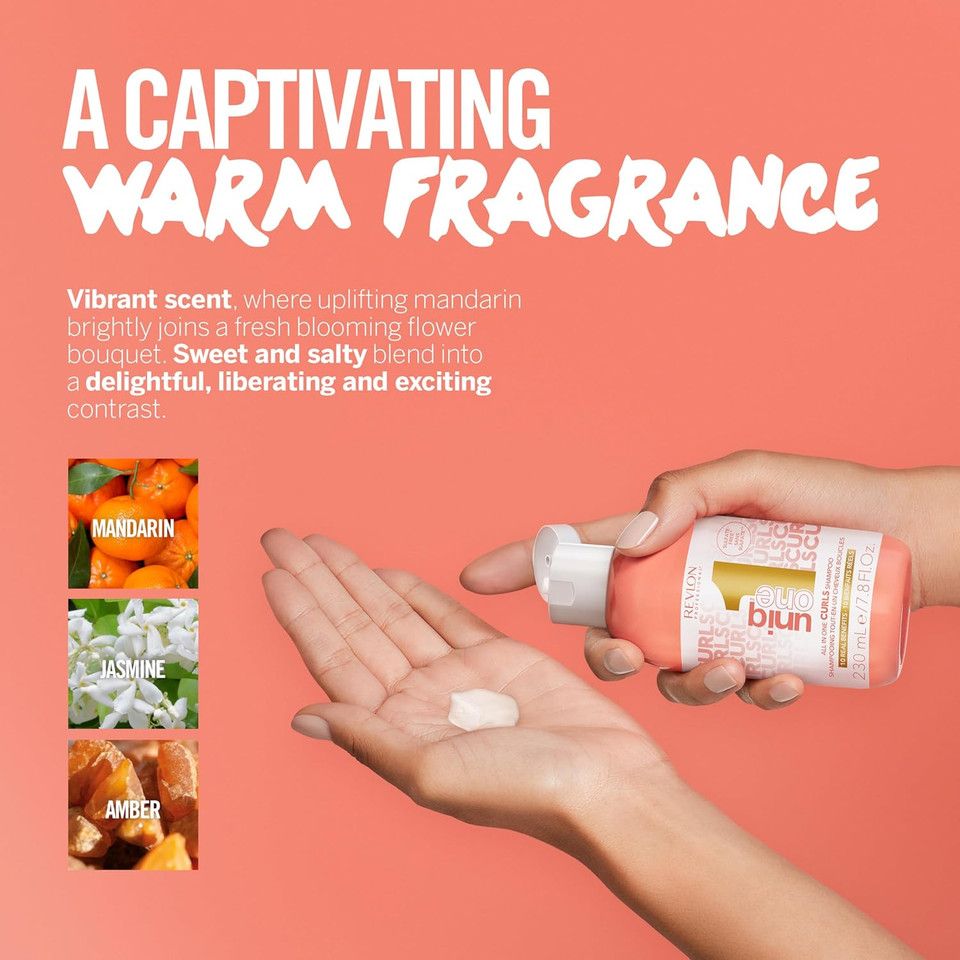 UniqOne - Vegan Sulfate-Free Shampoo for Curly, Wavy, and Coily Hair with 10 Benefits  230ml