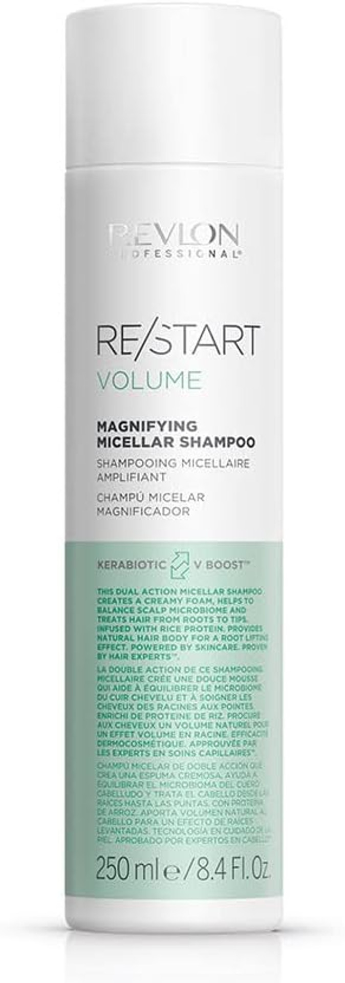 Revlon Professional Volume Magnifying Micellar Shampoo, Fine Hair Treatment to Volumise, Strengthen & Moisturise (250ml) Unisex