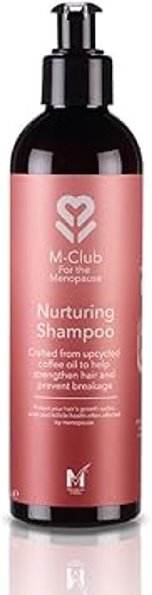 M-Club Menopause Shampoo for Women Strengthens & Hydrates Menopause Hair  Made From Upcycled Coffee Oil this Shampoo for Menopausal Hair aids Scalp & Follicle Health - Vegan Eco Formula - 250ml