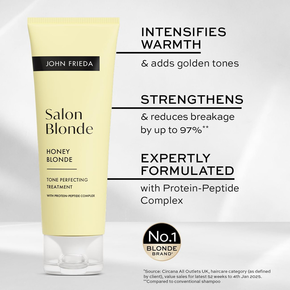 John Frieda Salon Blonde Tone Perfecting Treatments Honey 120ml