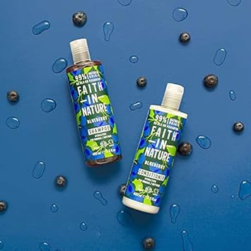Faith In Nature Natural Blueberry Conditioner, Hydrating, Vegan & Cruelty Free, No SLS or Parabens, for All Hair Types, 400ml