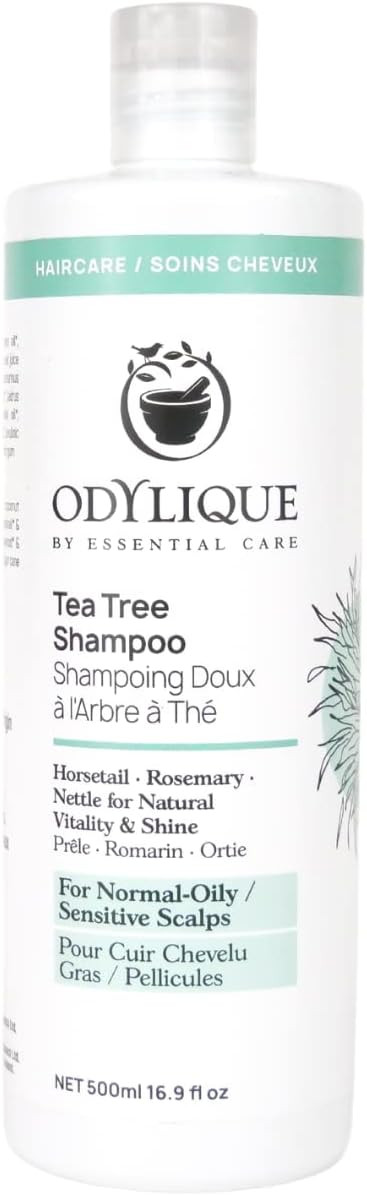 Odylique Organic Tea Tree Shampoo 200ml | For Itchy Scalp | Vegan, Certified Organic & 100% Natural | Sulphate Free & Silicone Free | Salt Free