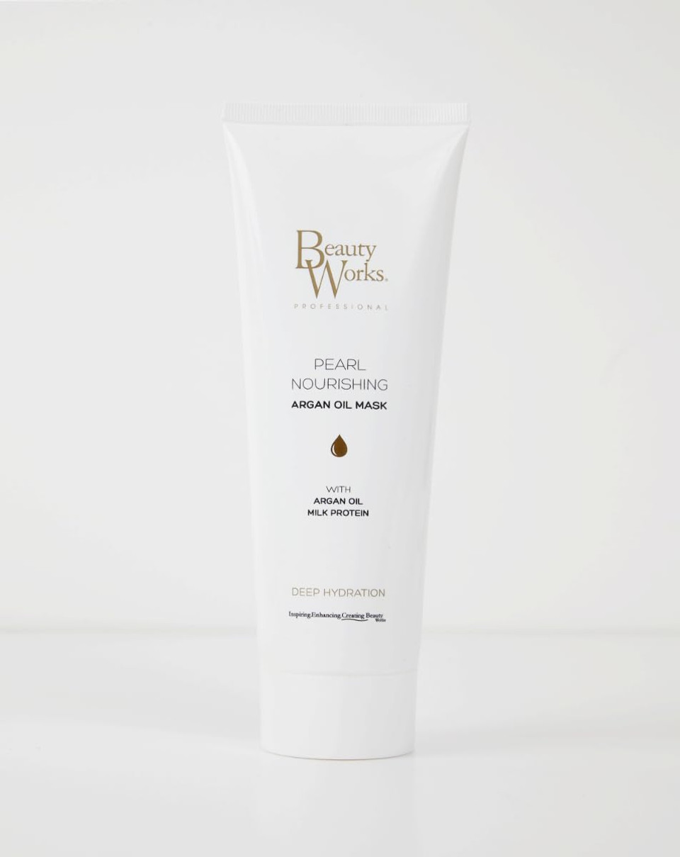Beauty Works Pearl Nourishing Argan Oil Mask 250ml Milk Protein Deep Conditioning Treatment Beauty Works Pearl Nourishing Argan Oil Mask 250ml Milk Protein Deep Conditioning Treatment