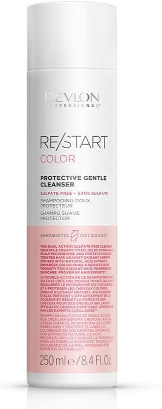 Revlon Professional Color Protective Gentle Cleanser Shampoo Hair Treatment, for Damaged & Coloured Hair to Protect & Enhance Shine (250ml) Unisex