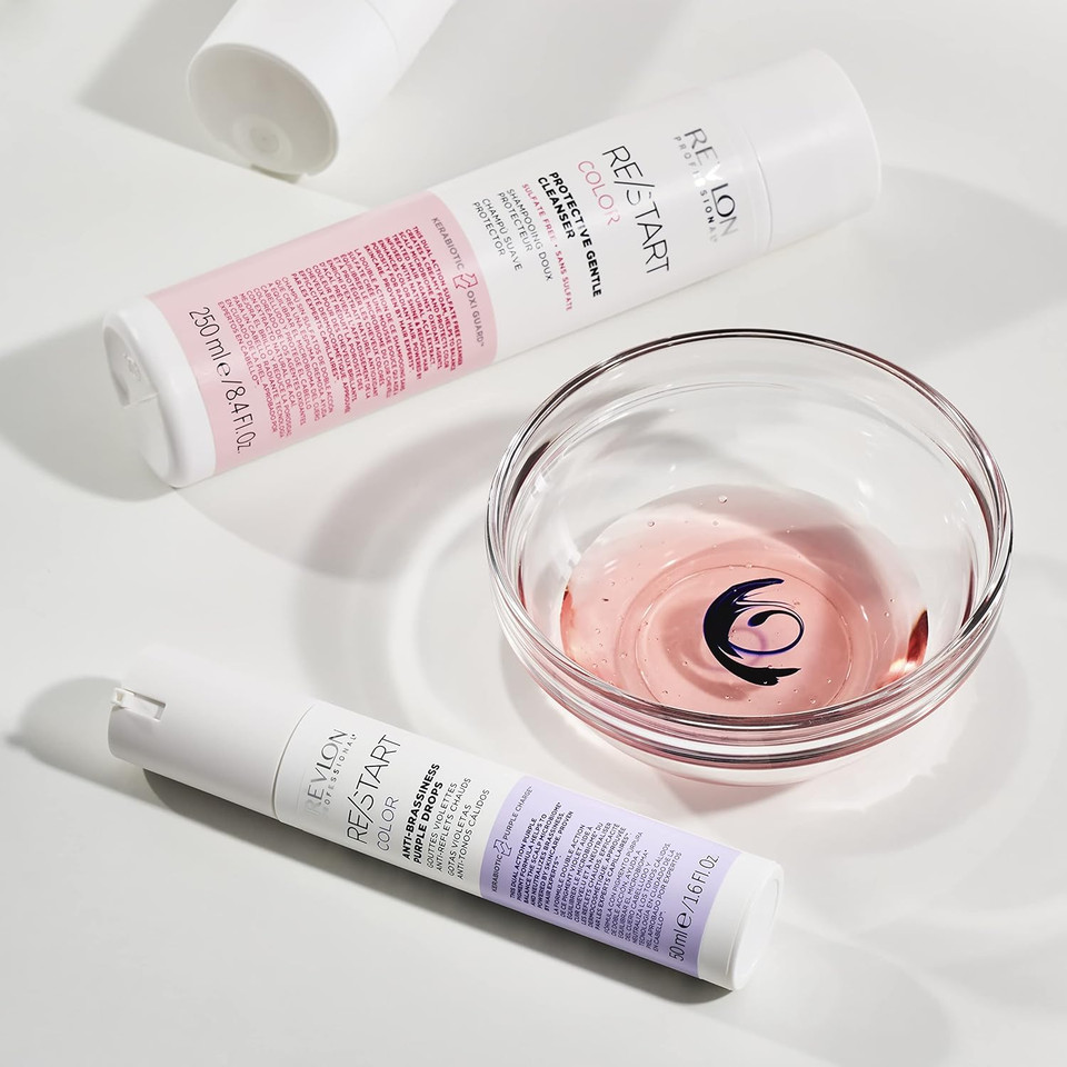 Revlon Professional Color Protective Gentle Cleanser Shampoo Hair Treatment, for Damaged & Coloured Hair to Protect & Enhance Shine (250ml) Unisex