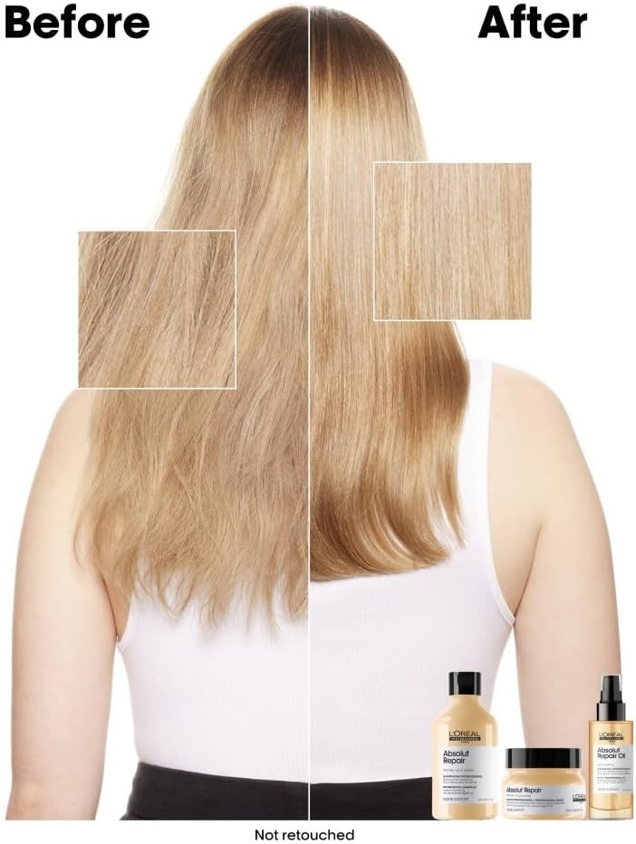 LOréal Professionnel Absolut Repair Hydrating Shampoo, For Dry hair, intense softness & shine, moisturising & nourishing, 300ml