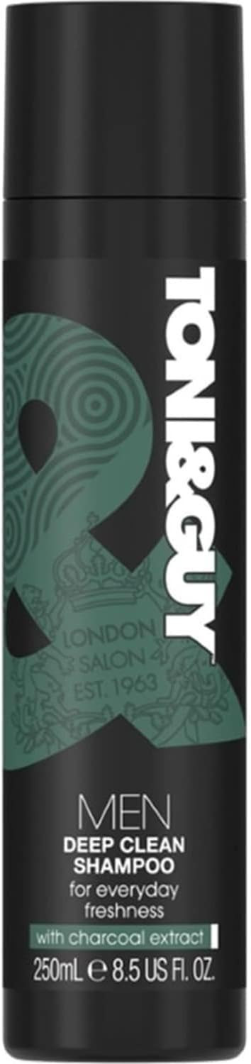 Toni & Guy Men Anti Dandruff 2 in 1 Shampoo, Cleanses Greasy Hair and Soothes Itchy Scalp, 250ml (Pack of 2)