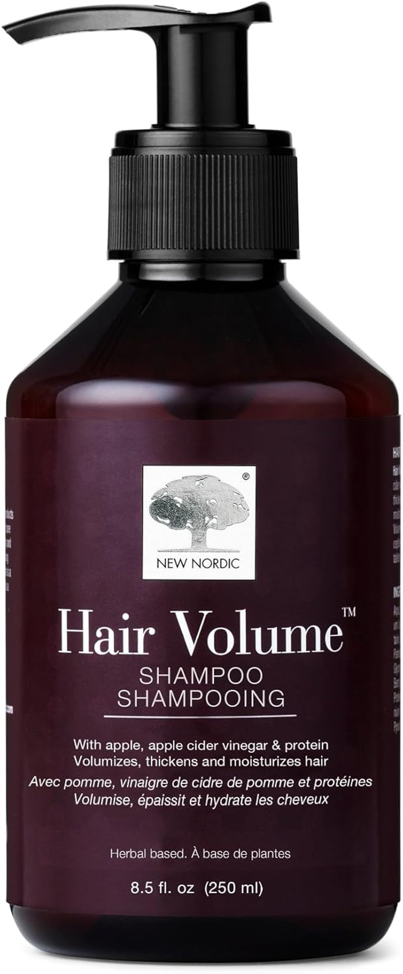 New Nordic Hair Volume Shampoo 250ml - Herbal Volumising Shampoo For Dry Damaged Hair - Suitable for Men and Women