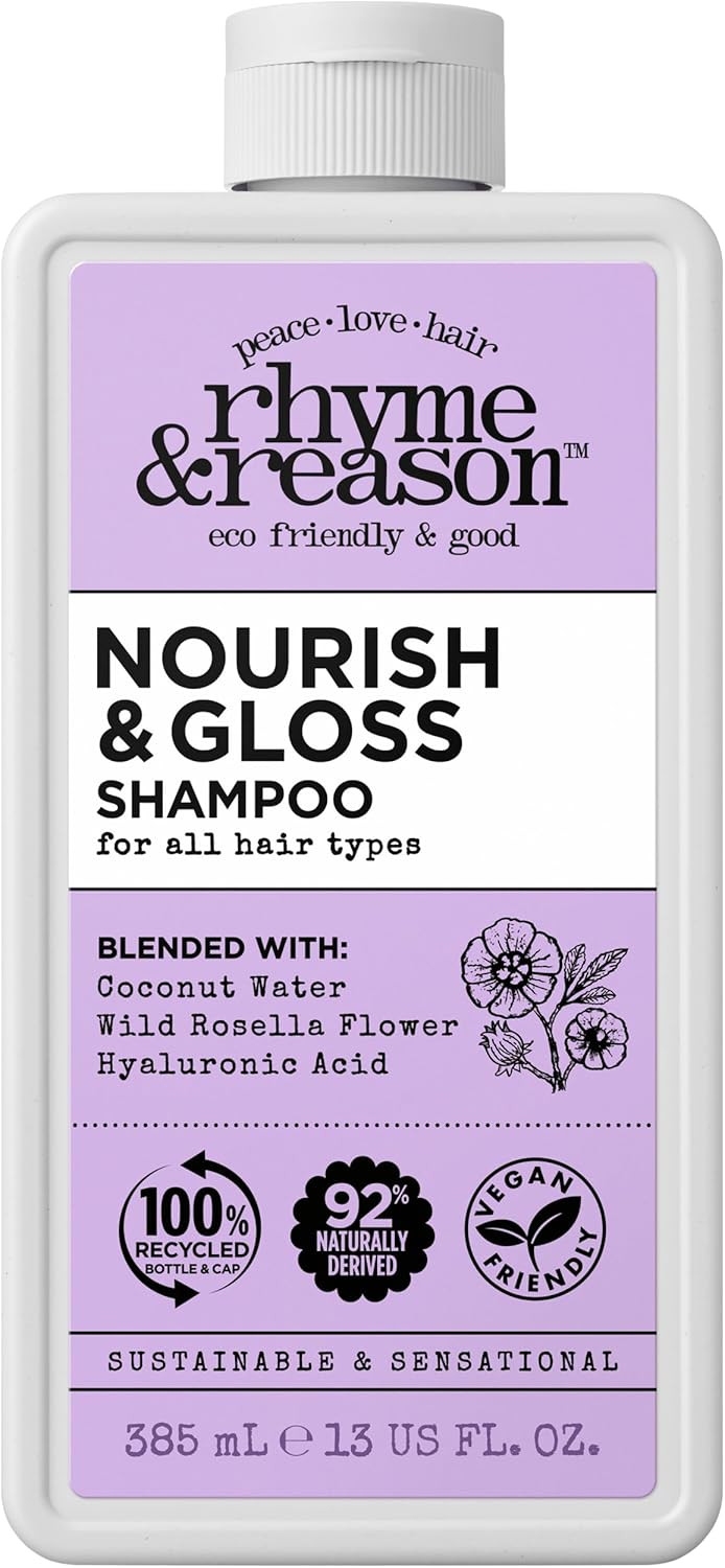 Rhyme & Reason - Nourish & Gloss Shampoo, Hydrating, All Hair Types (354ml)