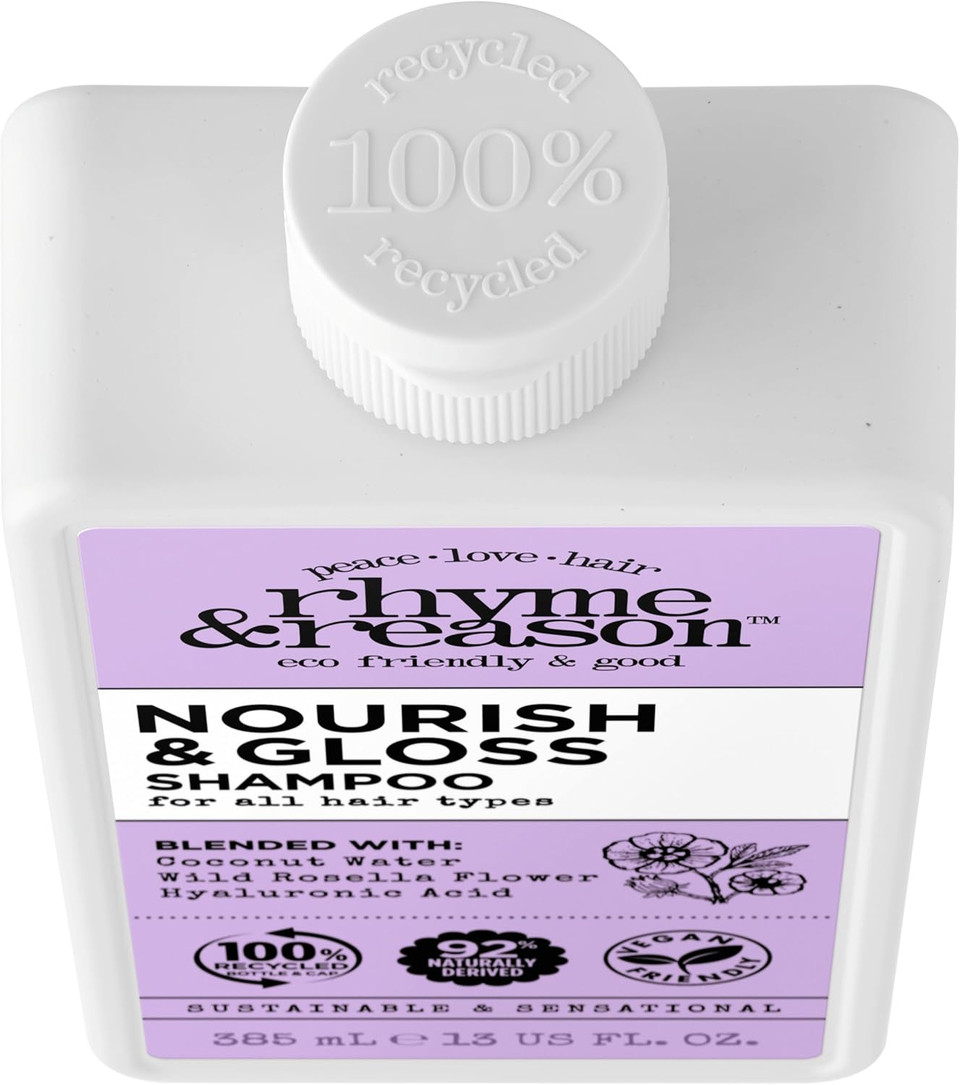 Rhyme & Reason - Nourish & Gloss Shampoo, Hydrating, All Hair Types (354ml)