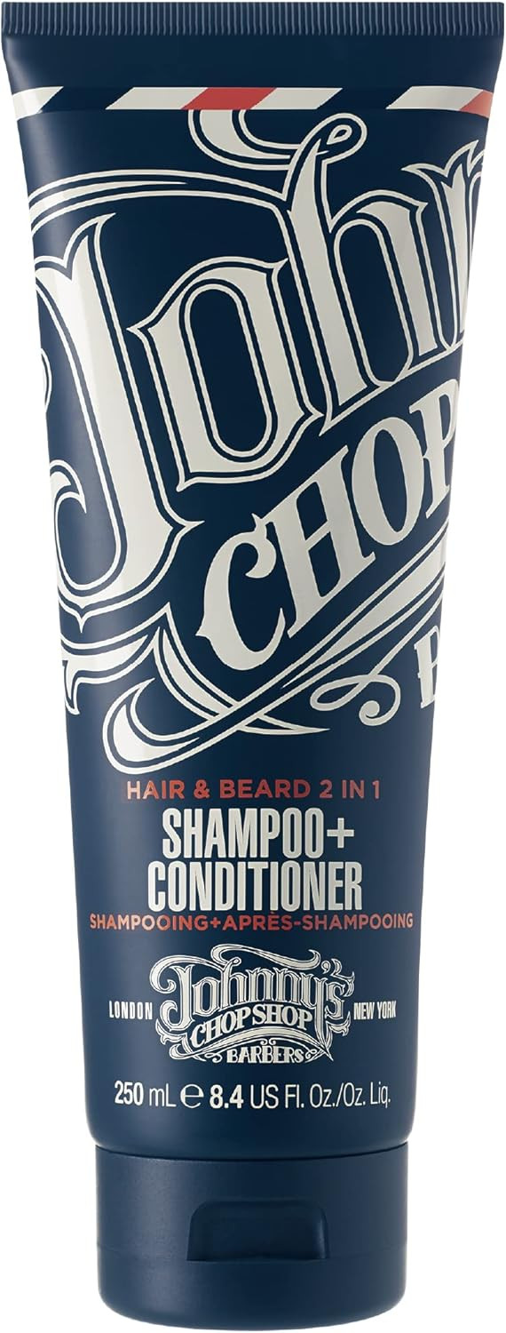 Johnny's Chop Shop - Born Lucky 2 in 1 Shampoo & Conditioner, Daily Hair Care for Men, (250ml) Pack of 2