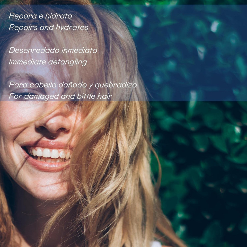 Valquer Total Repair Zero Biphasic Conditioner. Repairs, Softens and Nourishes Damaged and Dry Hair. Intense Hydration with Green Caviar and Cotton Capsules. Vegan. 300ml