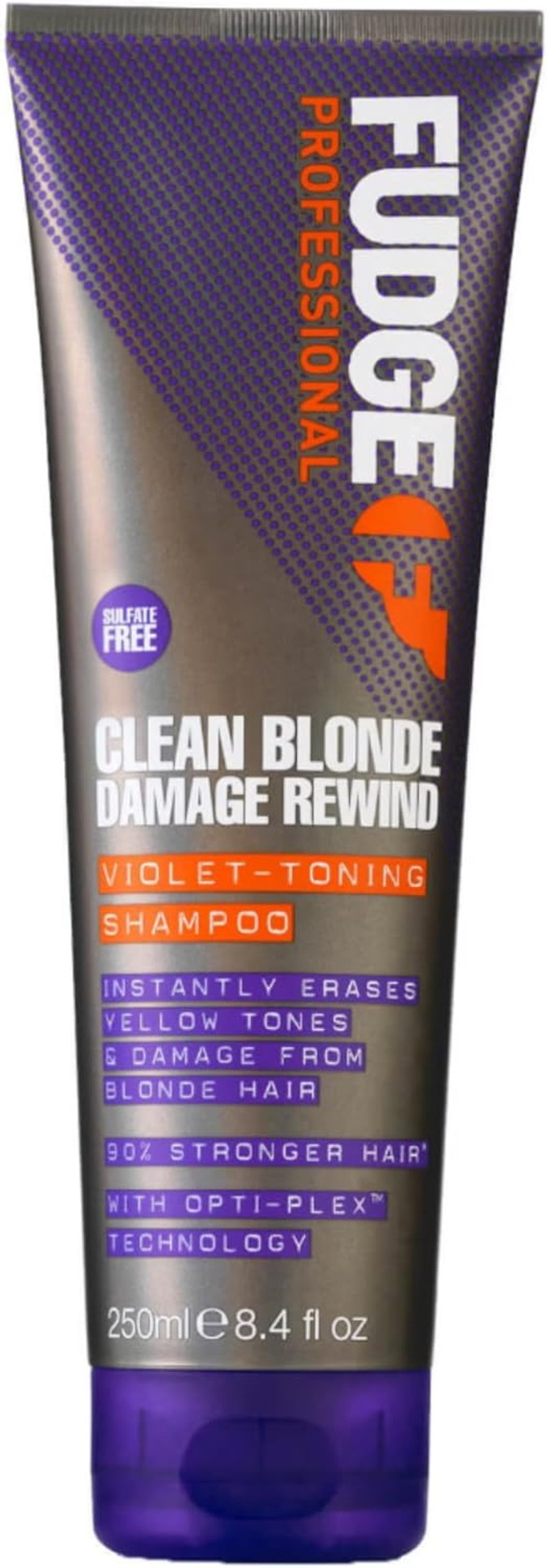 Fudge Professional Clean Blonde Damage Rewind Haircare Duo, Intense Purple Toning Routine, Shampoo and Conditioner Set for Blonde Hair, 2 x 250 ml Fudge Professional Clean Blonde Damage Rewind Haircare Duo, Intense Purple Toning Routine, Shampoo and Conditioner Set for Blonde Hair, 2 x 250 ml