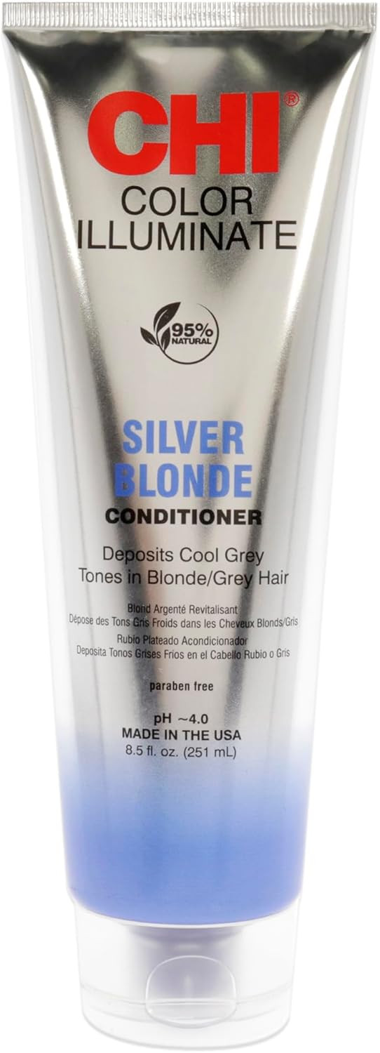 CHI Ionic Color Illuminate - Silver Blonde, Color Enhancing Conditioner, 251 ml
