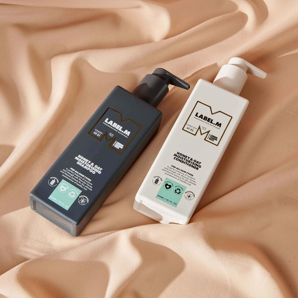 LABEL.M Honey & Oat Moisturising Shampoo 300ml  With Recyclable Pump