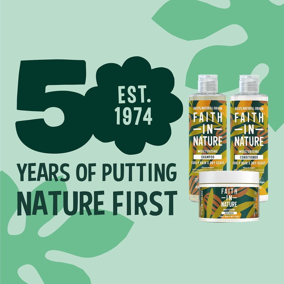 Faith In Nature Shea & Argan Natural Curly Hair 3 Piece Bundle: 400ml Shampoo & Conditioner & 300ml Hair Mask, Vegan & Cruelty Free, No SLS or Parabens, For Very Dry to Dry Hair Faith In Nature Shea & Argan Natural Curly Hair 3 Piece Bundle: 400ml Shampoo & Conditioner & 300ml Hair Mask, Vegan & Cruelty Free, No SLS or Parabens, For Very Dry to Dry Hair