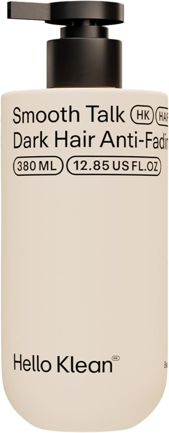 Hello Klean Smooth Talk Dark Hair Anti-Fading Conditioner - Hydrates & Repairs to Reverse Damage Caused by Hard Water - Stop Colour Fading & Protect Against Brassiness - With UV Protection