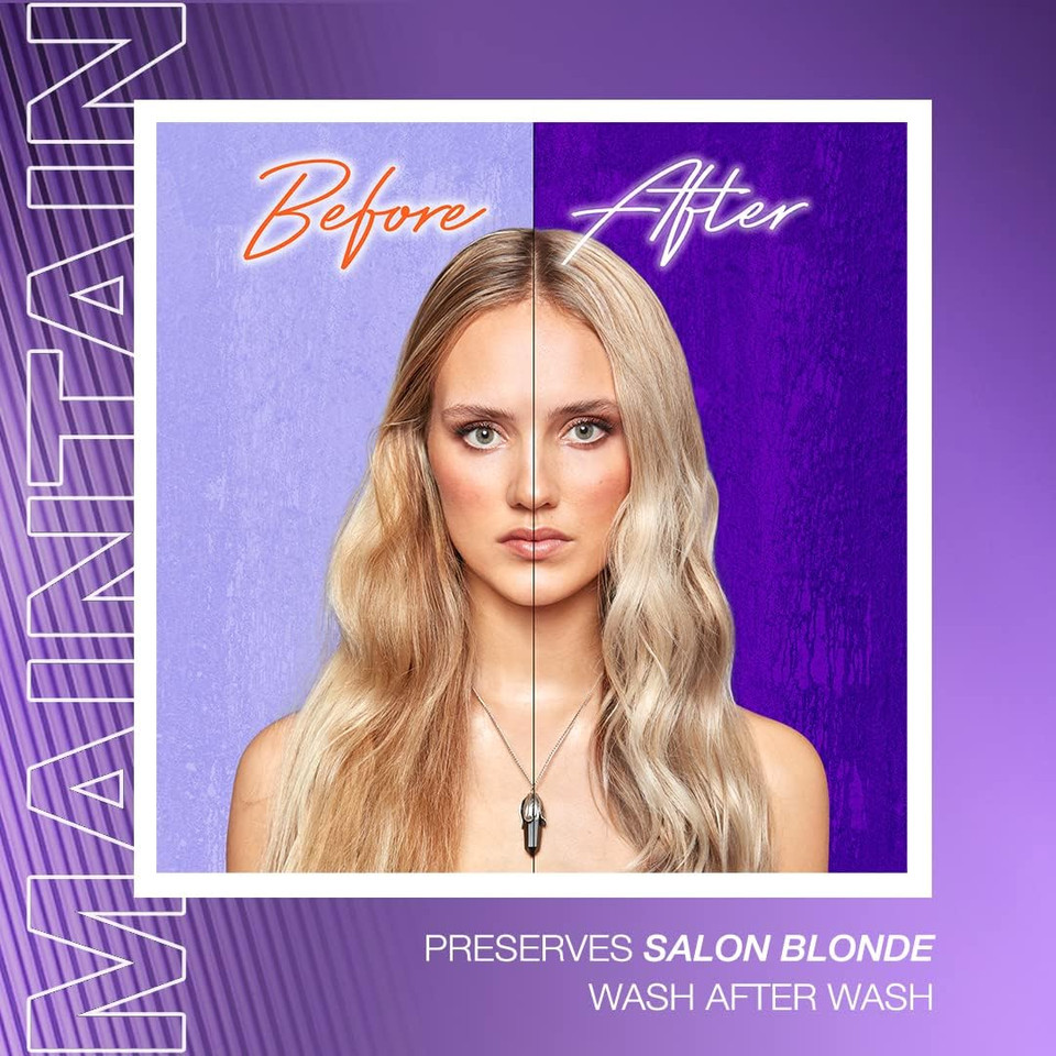 Fudge Professional Everyday Clean Blonde Damage Rewind Haircare Duo, Daily Purple Toning Routine, Shampoo and Conditioner Set for Blonde Hair, 2 x 250 ml